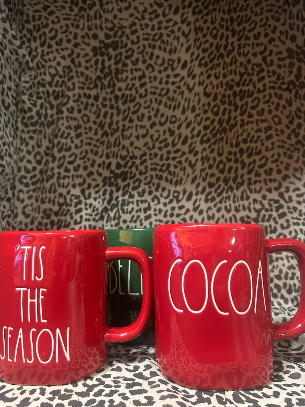 Rae Dunn Ceramic “Believe-Tis the Season-Cocoa” Holiday Mugs